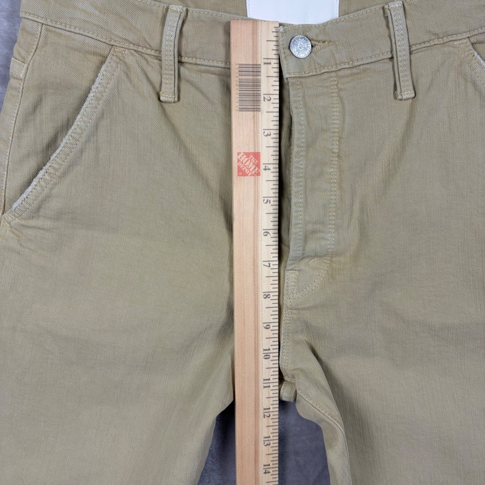 Mother Superior Jeans The Ditcher Utility Flood Pale Green Size 28 Straight Leg - Picture 6 of 16